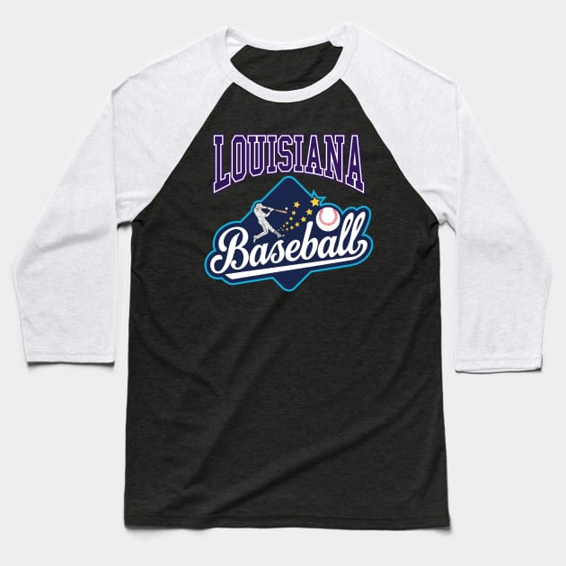 Louisiana Baseball | SECT51 Baseball T-Shirt by VISUALUV